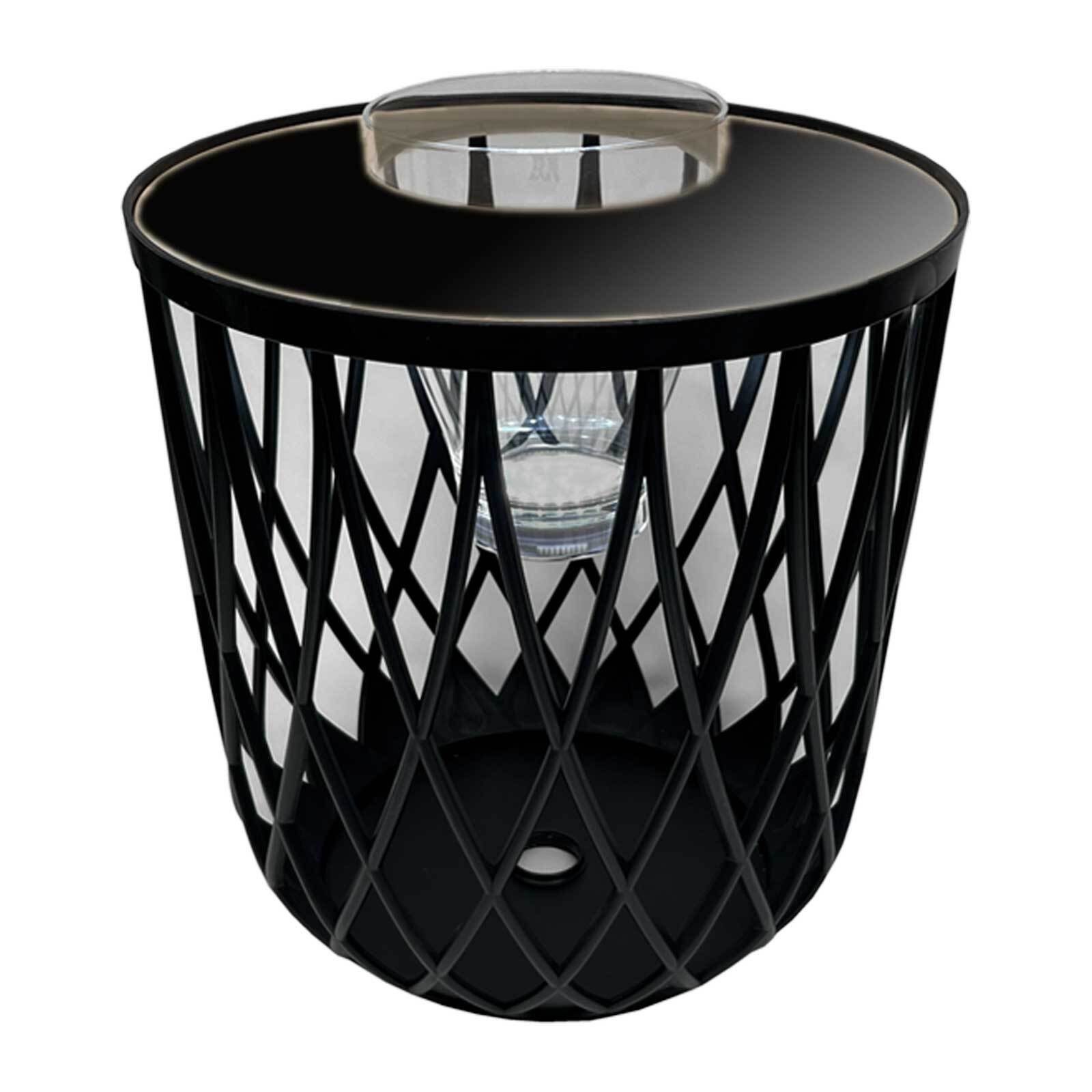 COOTAB Cooler Table Beistelltisch Dubai Beistelltisch mit Acryl-Weinkühler 45 cm (1-St), Wetterfest, Pflegeleicht, Hitzebeständig, Stapelbar