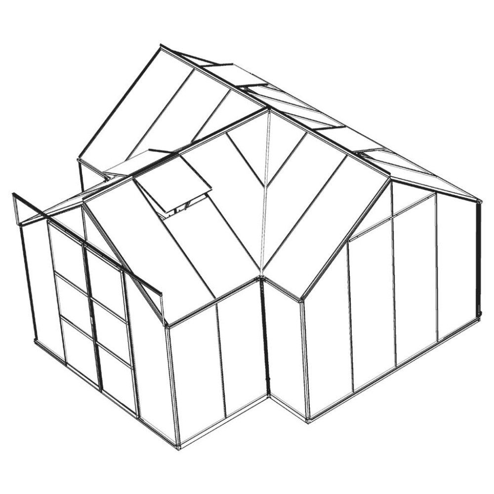 Vitavia Gewächshaus Sirius, 3,00 mm Wan...