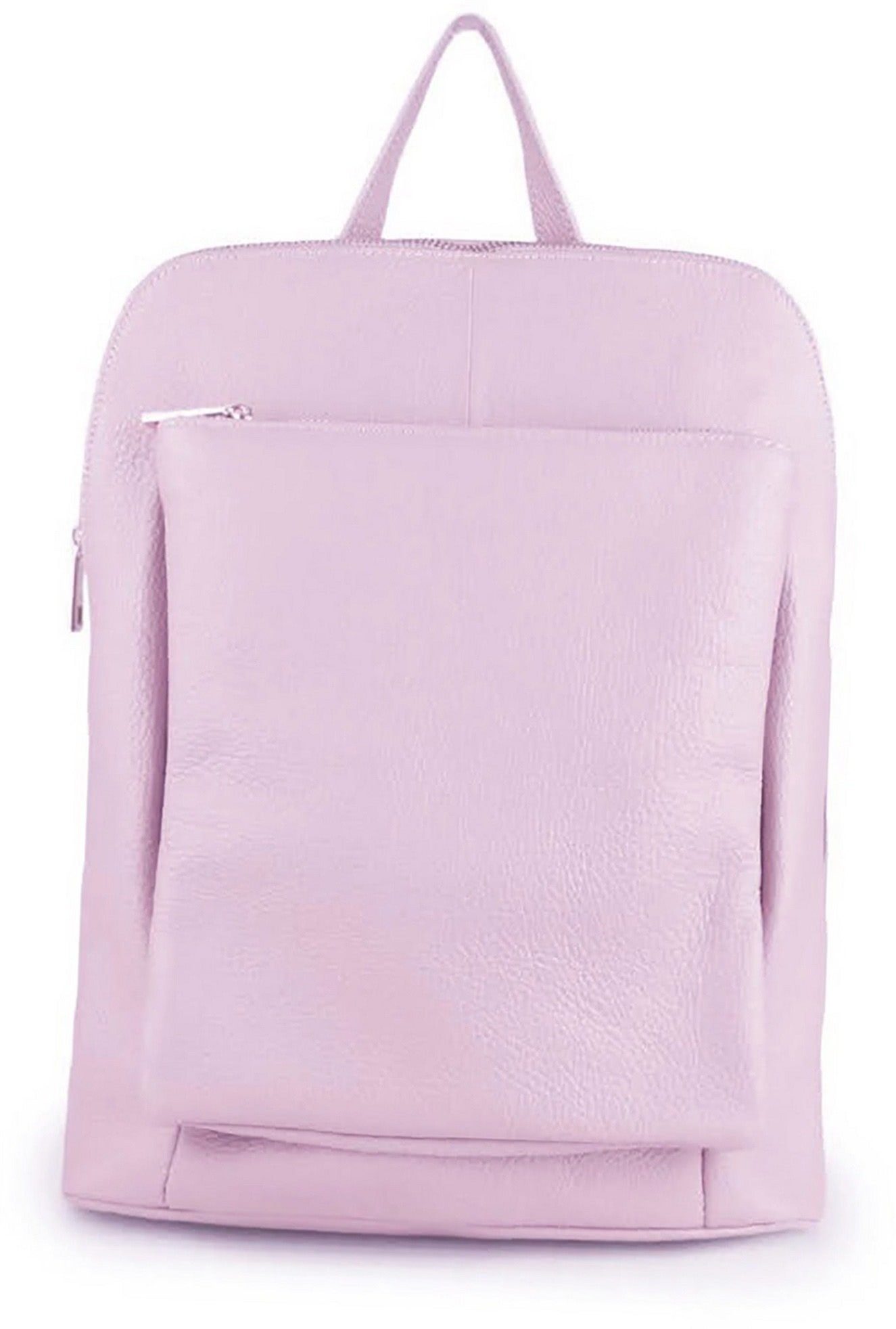 Florence Damen (Cityrucksack, Made-In Cityrucksack Tasche FLORENCE Echtleder Rucksack Cityrucksack), lila, flieder, Damen Echtleder Italy