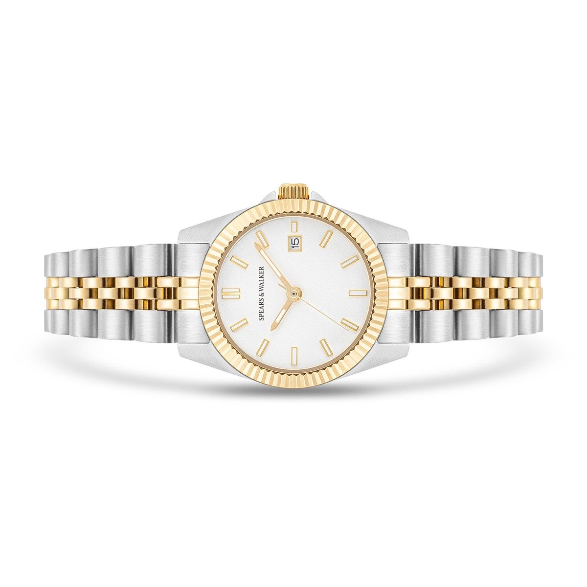 Spears & Walker Quarzuhr silber/gelbgold