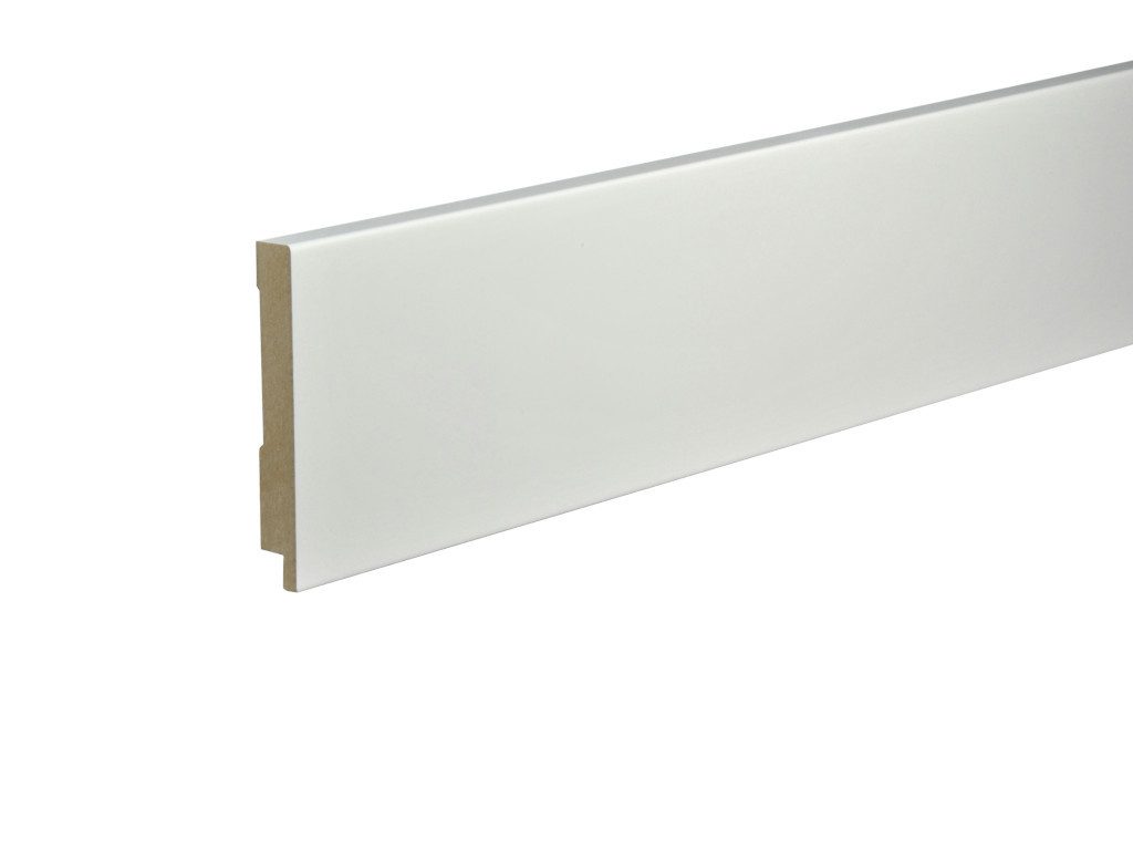 PROFI Sockelleiste Sockelleiste Topline MDF lackiert uni weiß, L: 250 cm