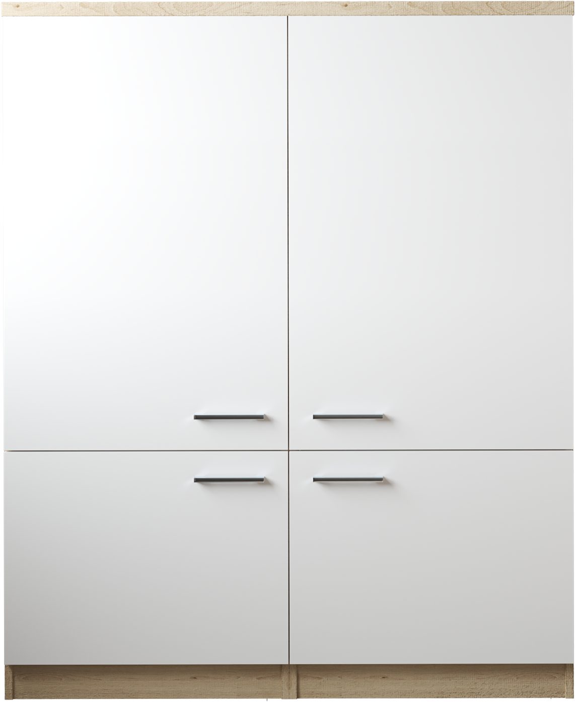 RESPEKTA Mehrzweckschrank-Set Merle, Breite 120 cm, mit Soft-Close, Metallstangengriffe, Höhe 144,9 cm