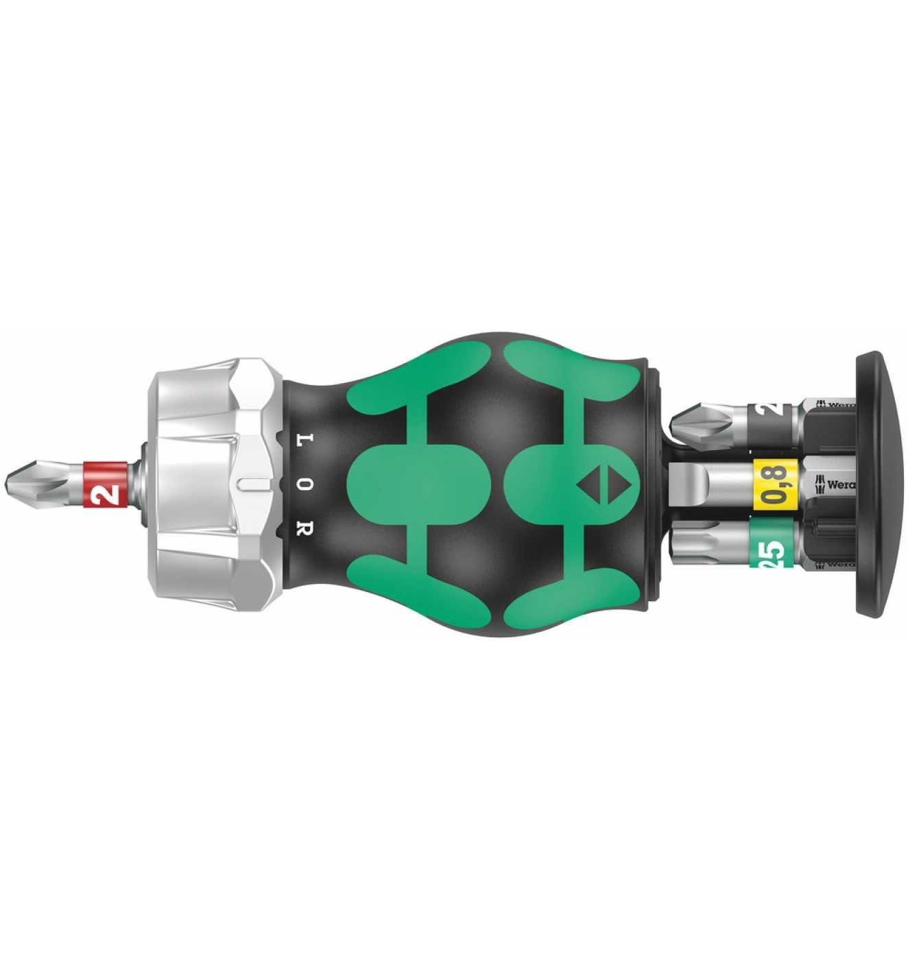 Schraubendreher 2, Kraftform Kompakt RA, Wera Magazin 6-tlg. Stubby