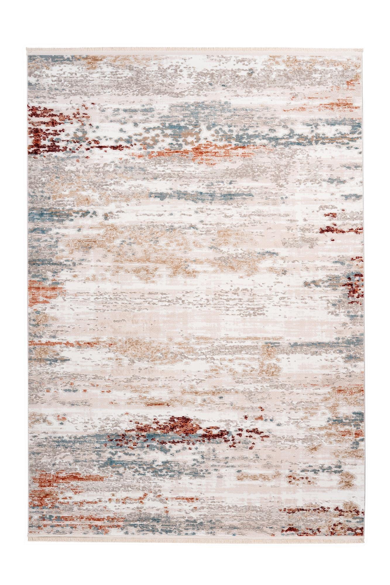 Teppich Kurzflorteppich Onionio 100 Taupe 80 x 150 cm, Qiyano, rechteckig, Höhe: 0.12 mm