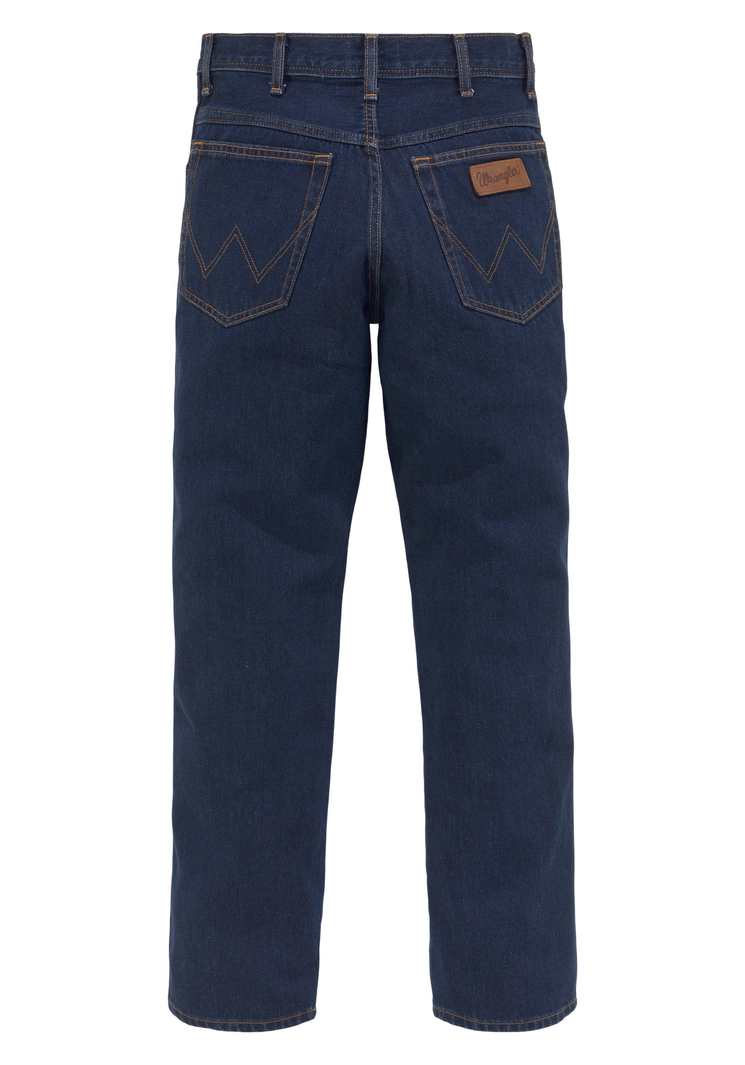 blue Texas Wrangler stone Jeans dark Gerade