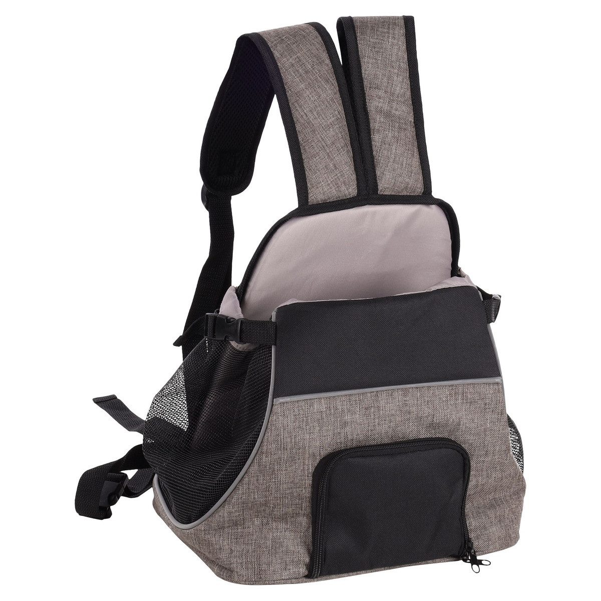 Flamingo Tiertransporttasche Fronttasche Xanty taupe