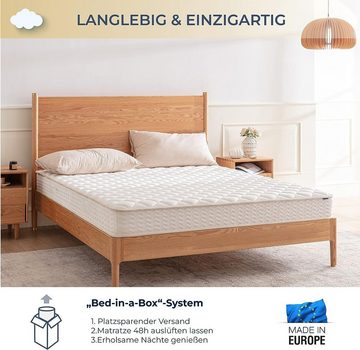 Komfortschaummatratze GOLDEN Wendematratze – zwei Härtegrade in einer Matraze (H2 & H3), Essence Sleep, 18 cm hoch, in 90 x 200, 100 x 200, 140 x 200, 160 x 200, in Europa hergestellt, gemütlich & luxuriös, atmungsaktiv