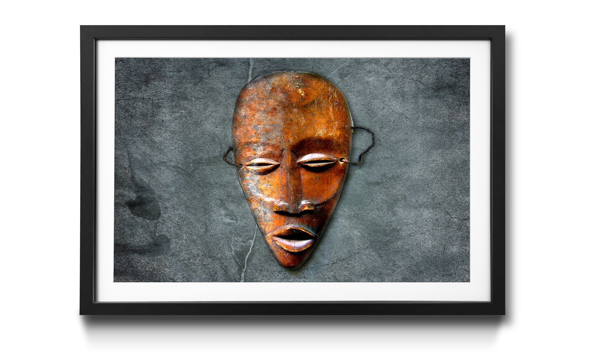 mit Bild Afrikanische Face, Maske, WandbilderXXL The Wandbild, Größen in 4 erhältlich Rahmen