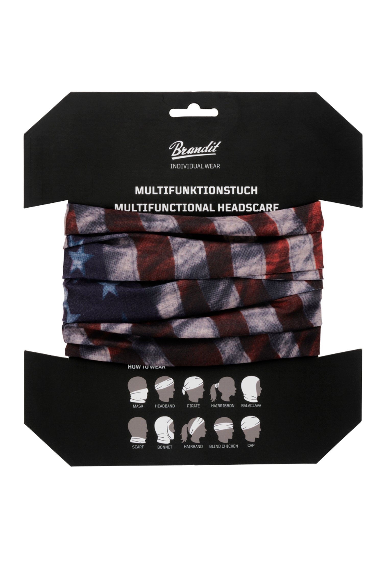 Unisex US Loop Flag Brandit Print Multifunktionstuch, (1-St)