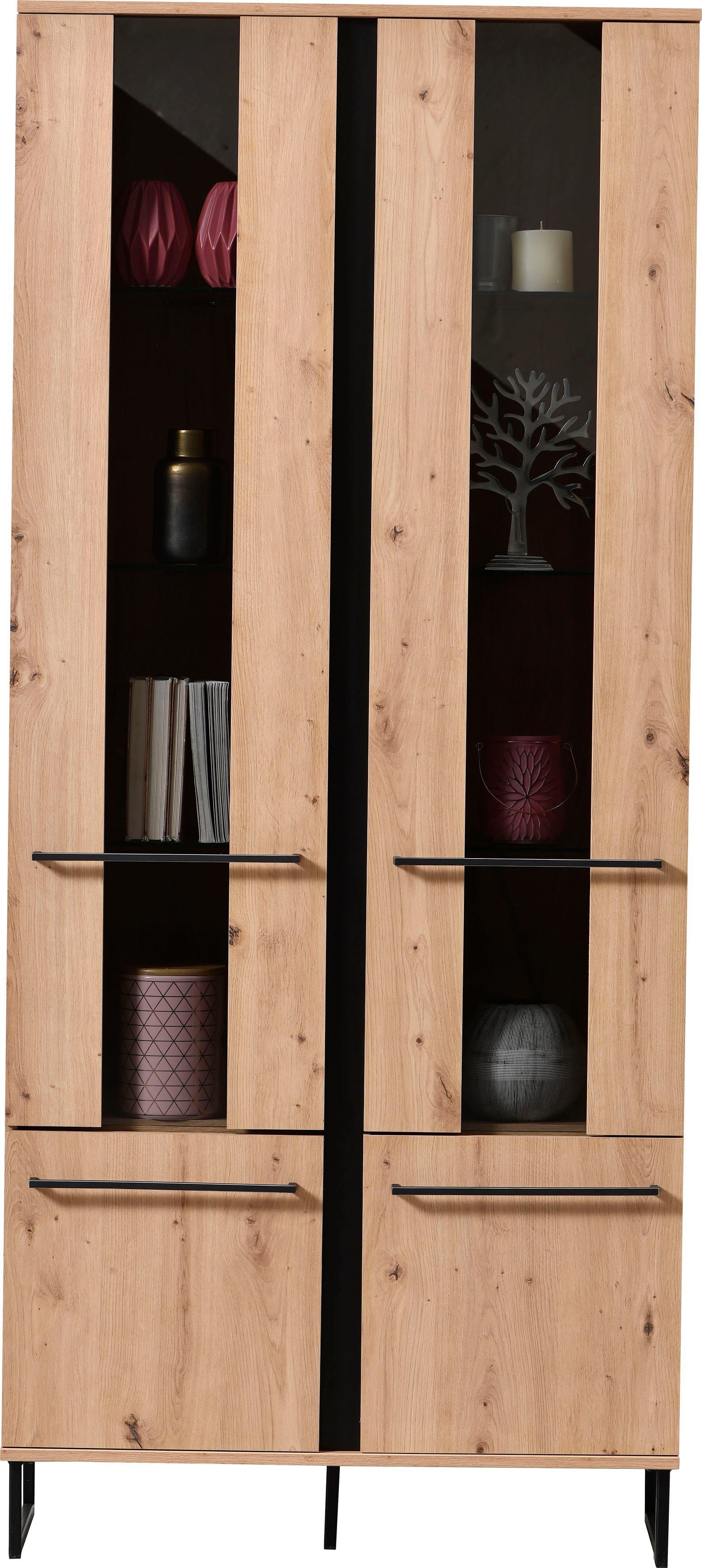 INOSIGN Highboard Sardinia, Vitrine, Breite 84cm