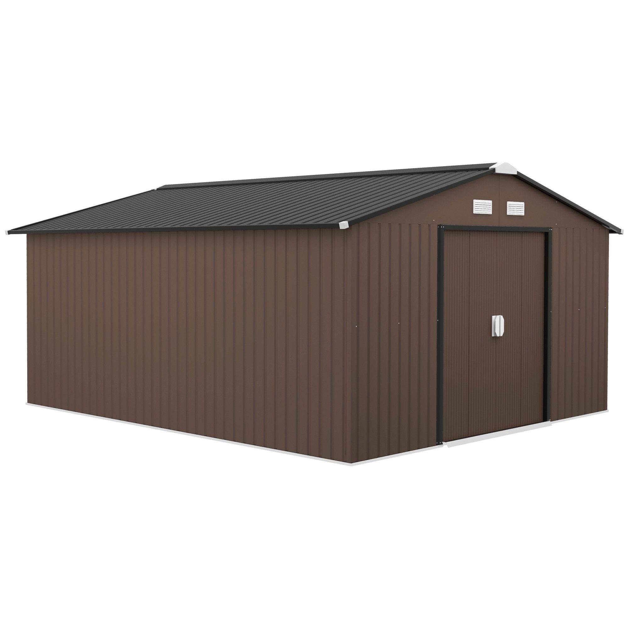 Outsunny Gerätehaus 12,4 m², mit Pultdach, günstig online kaufen