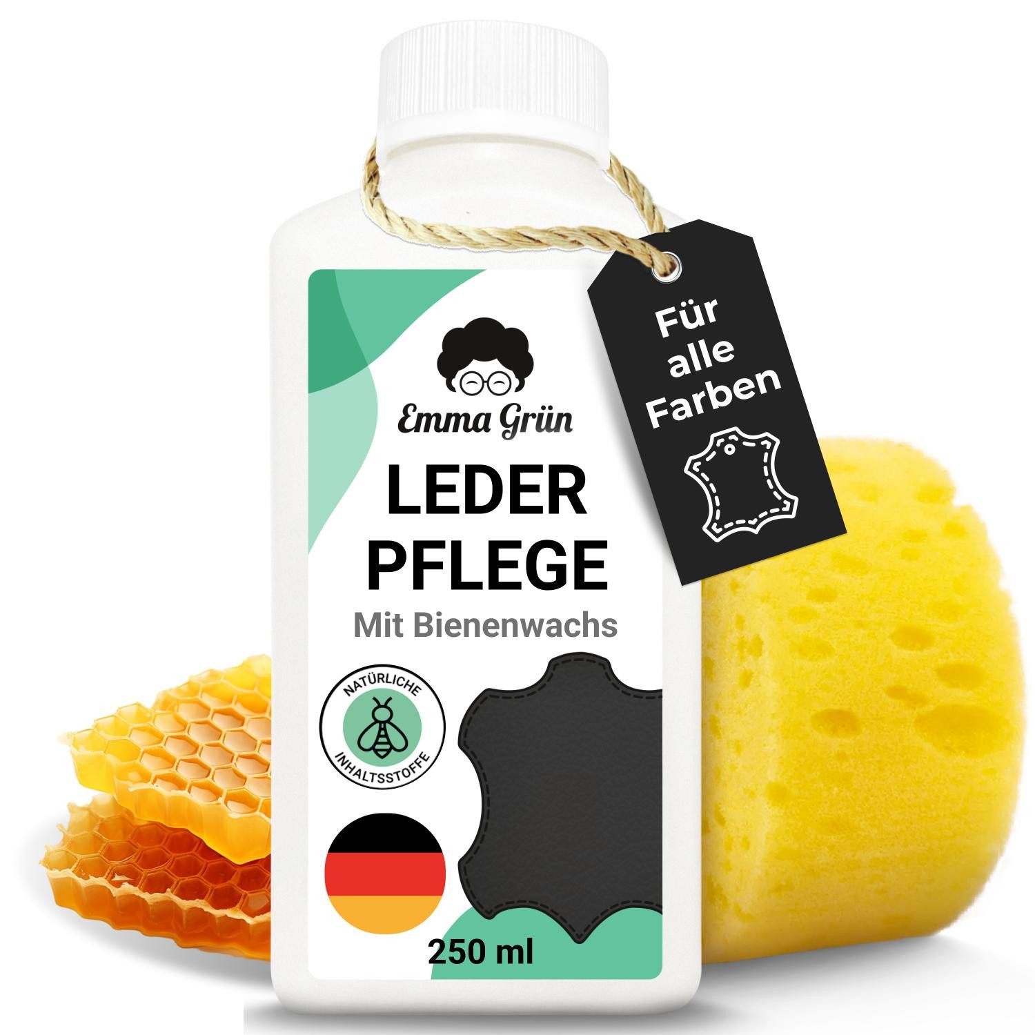 -Set, Reiniger & Lotion mit Bienenwachs Lederpflegeset