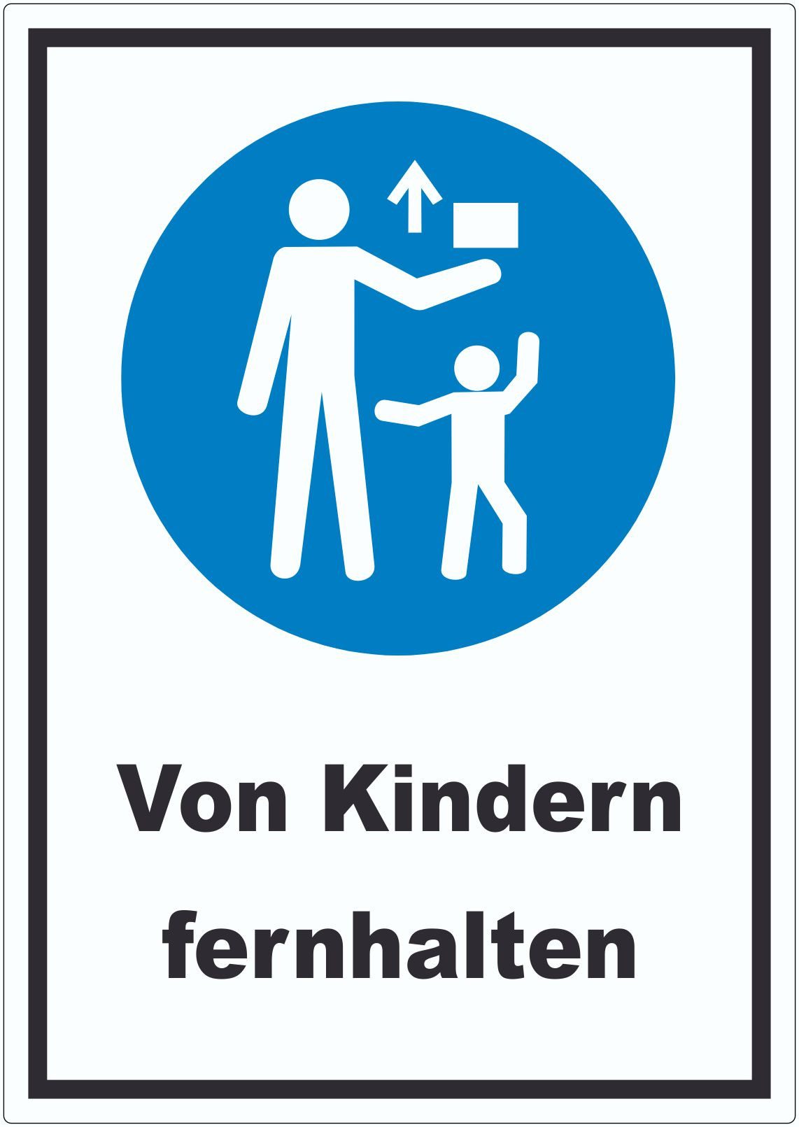 HB-Druck Aufkleber Von Kindern fernhalten Aufkleber, wetterfest, UV-beständig, kratzfest