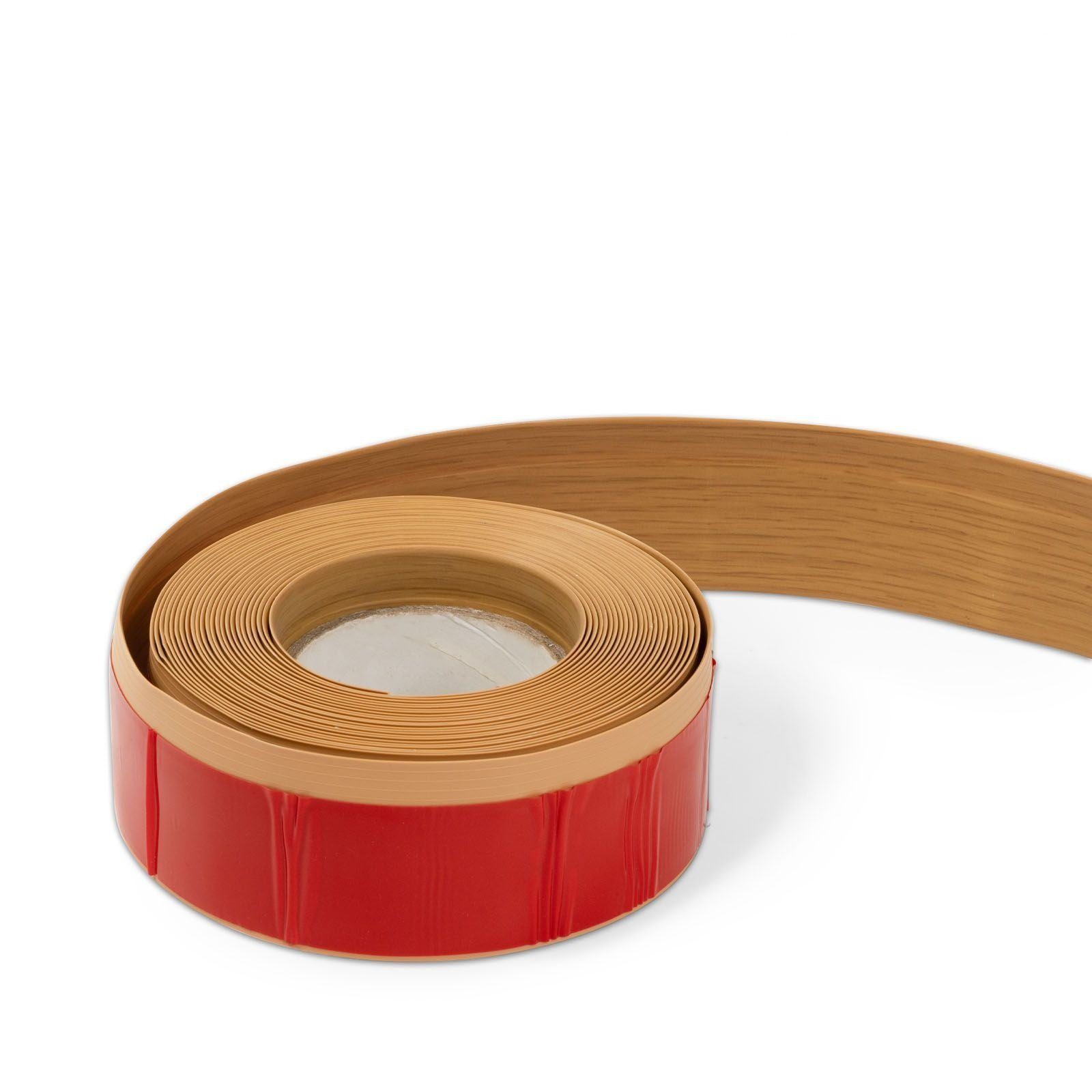 Floordirekt Sockelleiste selbstklebend Oslo – flexible PVC Leiste zum Kleben, starker Halt, L: 1000 cm, individuell zuschneidbar, einfache Montage, 10m in Eiche-Vintage