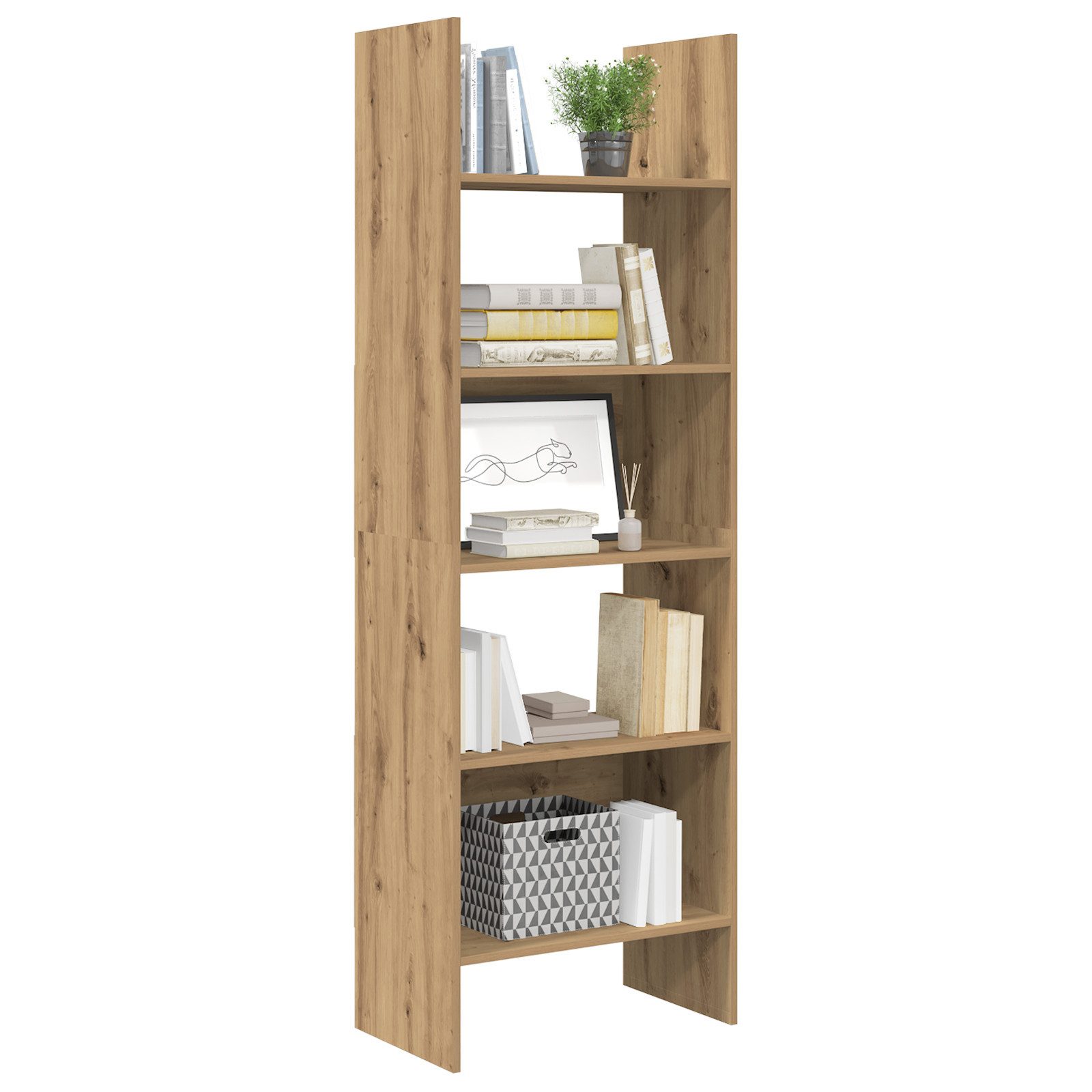 vidaXL Bücherregal Bücherregal Eiche handwerklich 60 günstig online kaufen