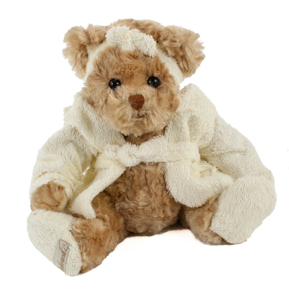 Bukowski Kuscheltier Teddybär Mrs. Bukowski 30 cm mit Bademantel Plüschteddybär