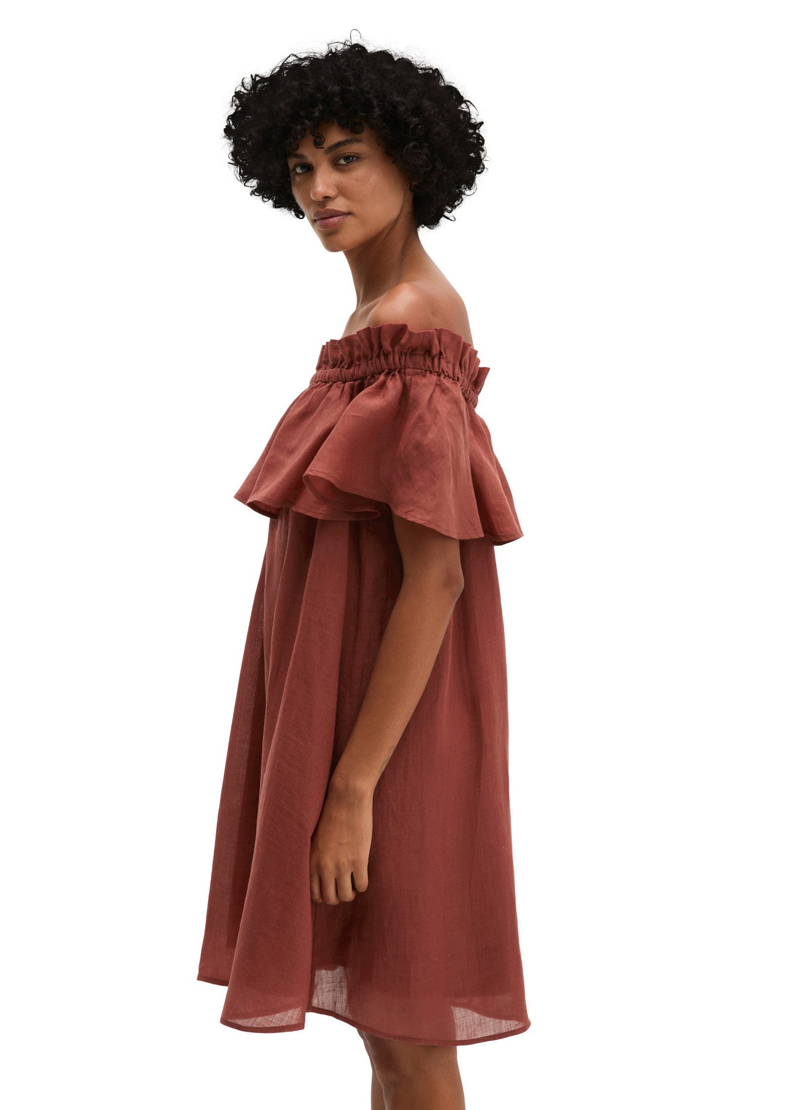 Marc O'Polo Minikleid aus weicher Ramiefaser