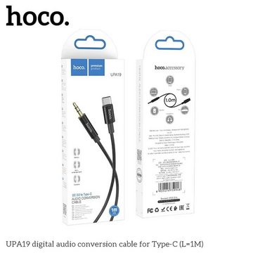 HOCO cable AUX Audio Jack 3,5mm to Type C UPA19 1m Audio- & Video-Kabel