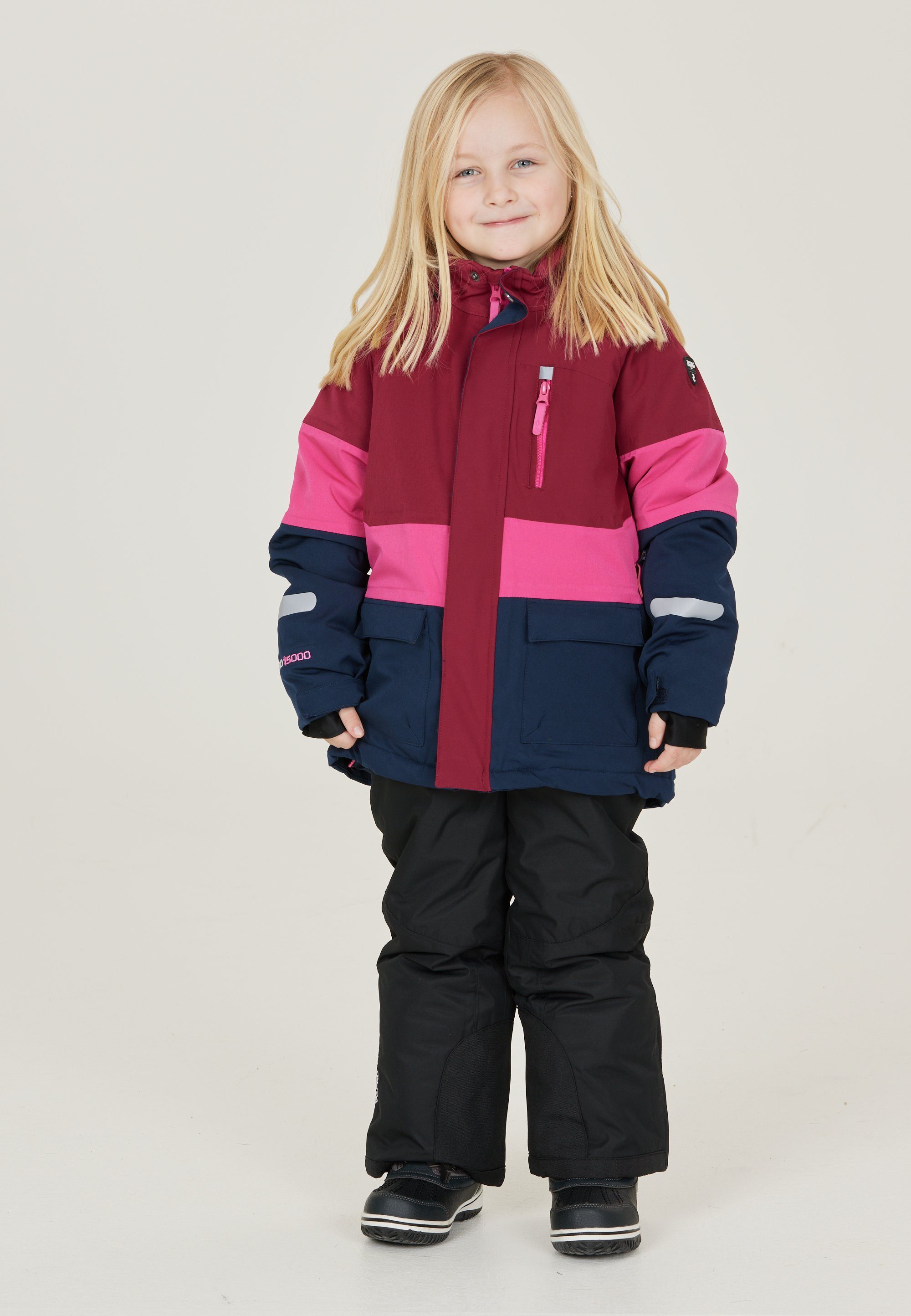 pink-blau TPU-Membran Taylora Skijacke und ZIGZAG wasserdichter mit wind-