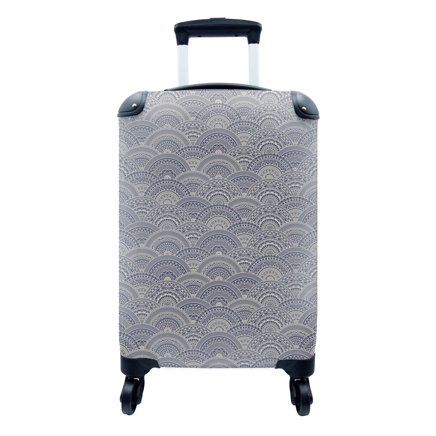 - rollen, Handgepäck - mit Reisekoffer Reisetasche - Ferien, Vintage Handgepäckkoffer 4 Japanisch, für Trolley, Muster Rollen, Abstrakt MuchoWow - Mandala