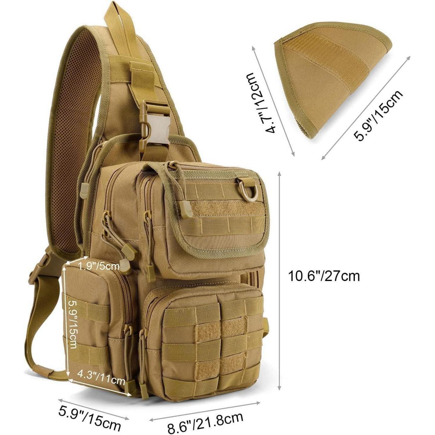 LuxusKollektion Trekkingrucksack Taktische Brusttasche Military Schultertas günstig online kaufen
