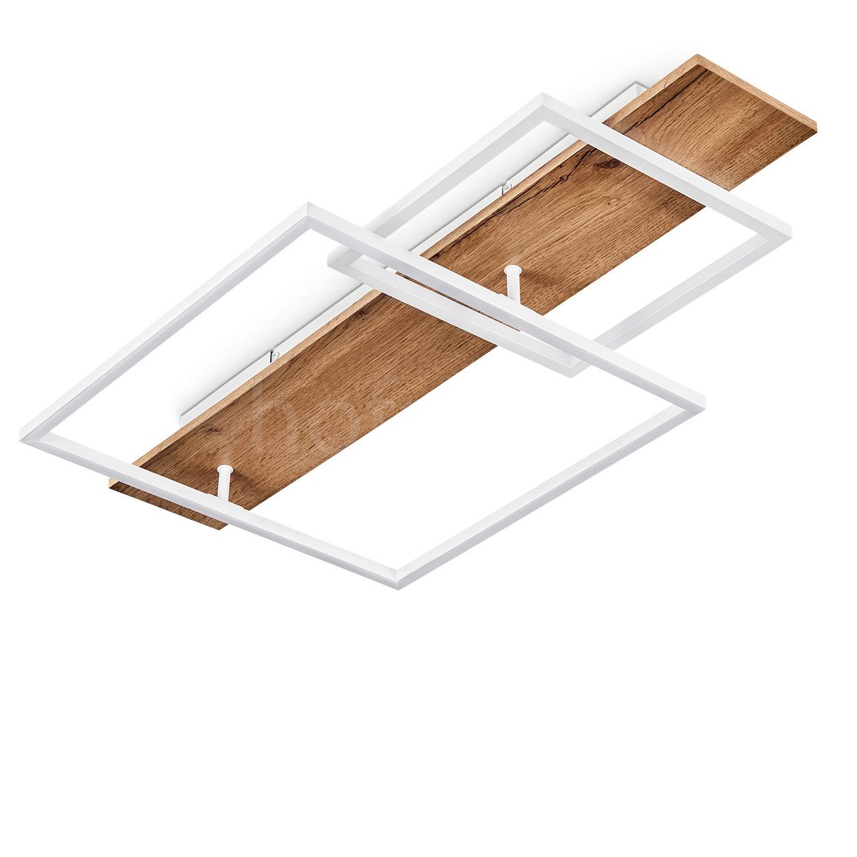 hofstein Deckenleuchte »Palermo« dimmbare Deckenlampe aus Metall/Holz, 3000 günstig online kaufen