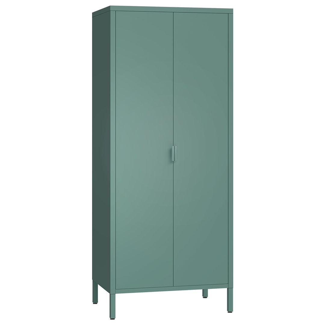 skølm. Kleiderschrank Ituri (schwarz) aus Stahl, günstig online kaufen