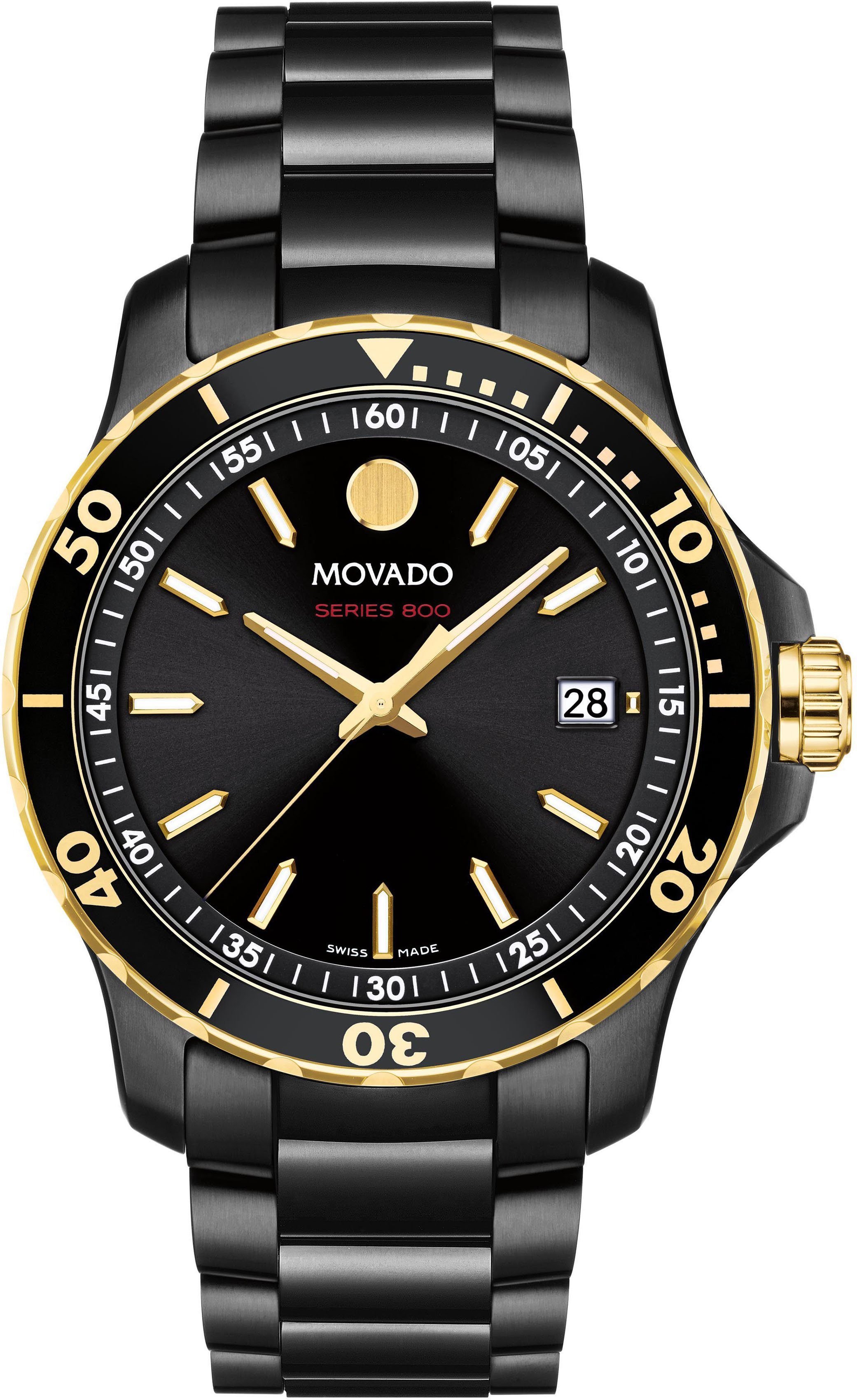 MOVADO Schweizer Uhr Series 800, 2600161, Quarzuhr, Armbanduhr, Herrenuhr, Swiss Made, Datum