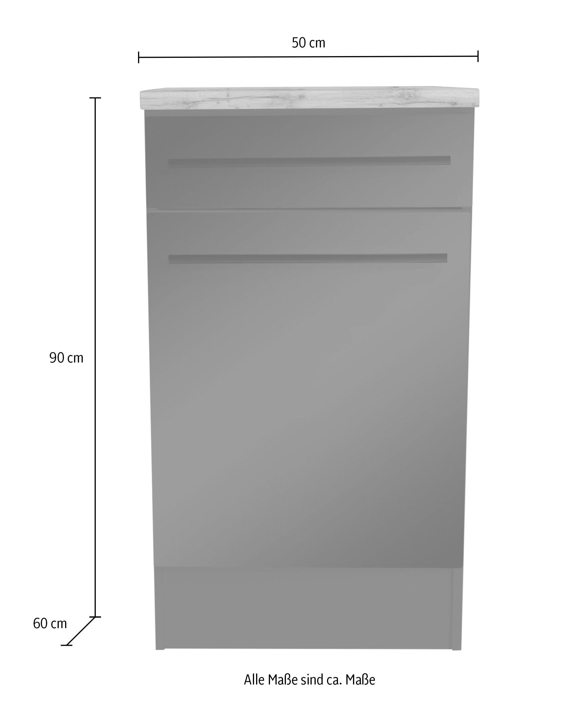 BASIC by Balculina Unterschrank Jazz 50er Unterschrank, Küchenschrank BxHxT günstig online kaufen