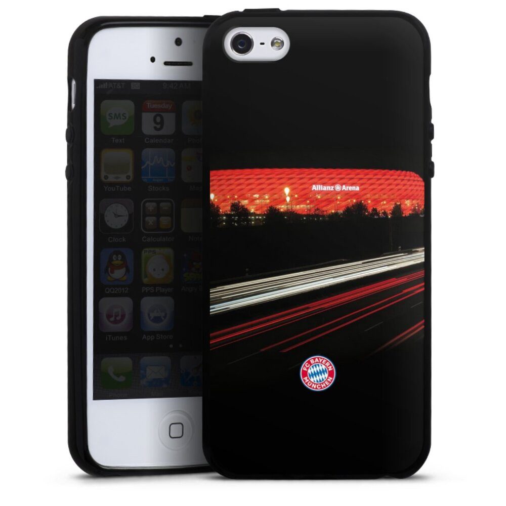 DeinDesign Handyhülle FC Bayern München FCB Stadion FC Bayern München Allianz Arena, Apple iPhone 5 Silikon Hülle Bumper Case Handy Schutzhülle