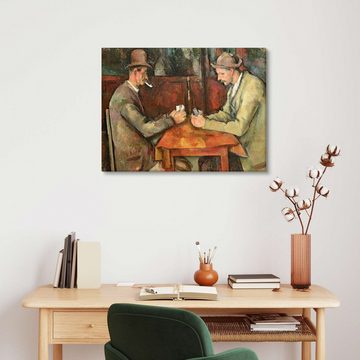 Posterlounge Leinwandbild Paul Cézanne, Die Kartenspieler, Malerei