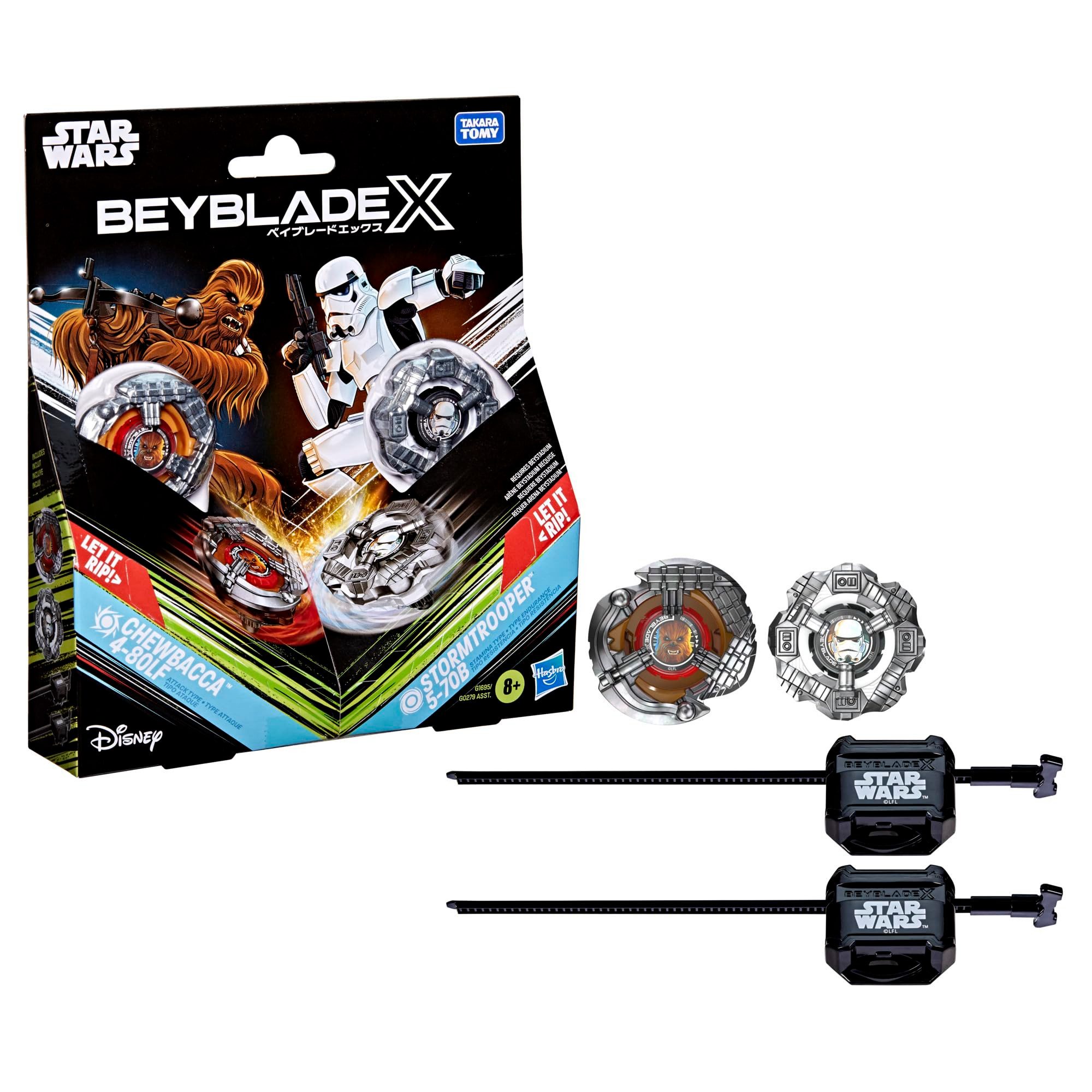 Hasbro Kreisel Beyblade X Star Wars Chewbacca vs. Stormtrooper, Kreisel-Set aus Star Wars