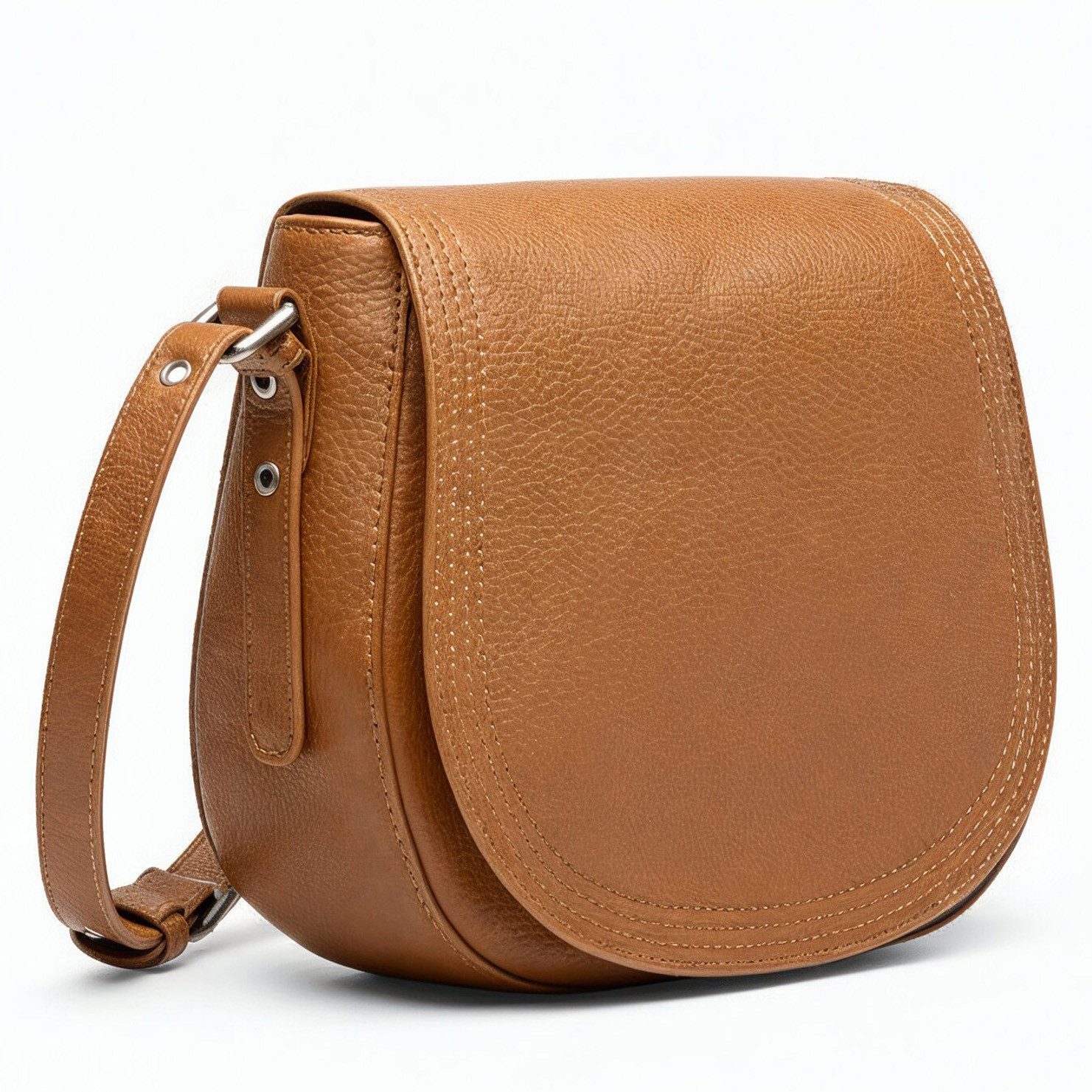 FEYNSINN Rucksack echt Leder Crossbody Damen Schultertasche & Umhängetasche verstellbar, 2in1 Crossbody, Schultertasche mit Reißverschluss Leder Damen braun