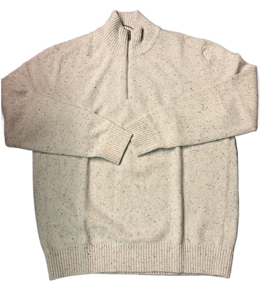 Marc O'Polo Strickpullover Troyer, tweed, recycled fibres, ita