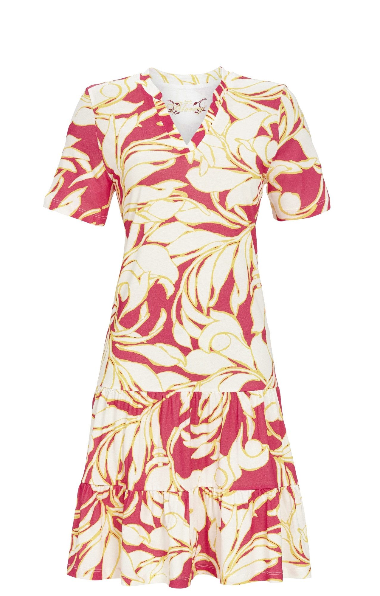 Ringella Sommerkleid mit V-Ausschnitt und Stufen-Volants günstig online kaufen