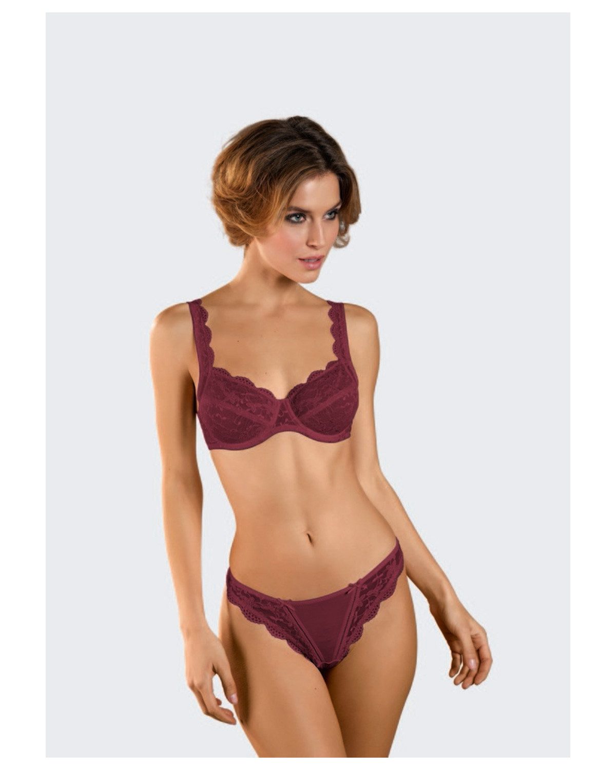 Nina Von C. String Damen String 'Silver Edition' 48100971, Bordeaux