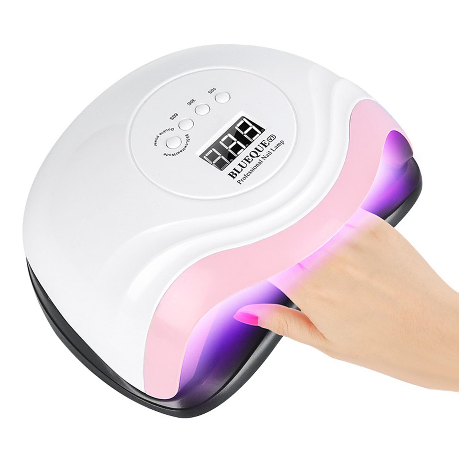 DESUO Lichthärtungsgerät UV Lampe für Gelnägel Nagellampe mit 4 Timern Auto-Sensor LCD Display