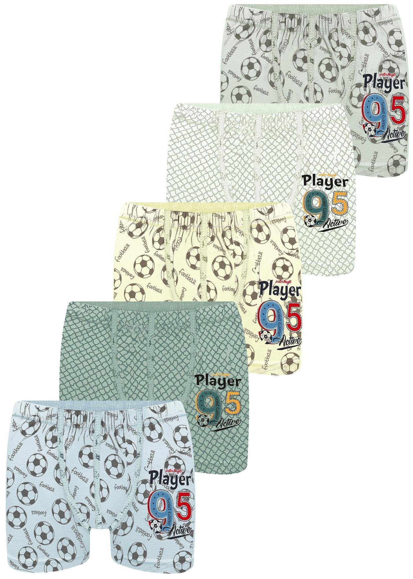 Boxershorts 5er Set Jungen Boxershorts - Player - Bunt