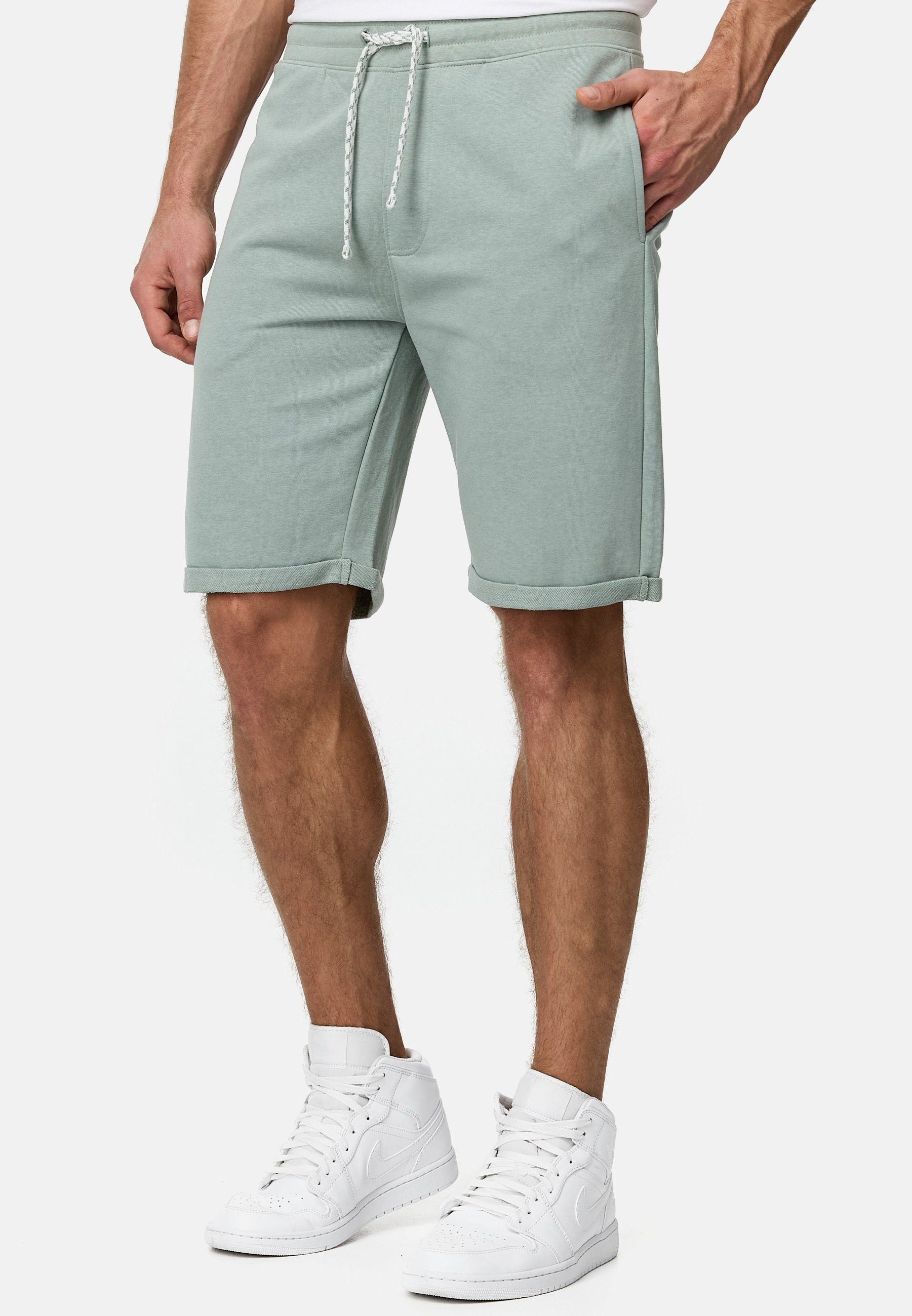INDICODE Sweatshorts Herren Aldrich Sweat Shorts Herrenshorts elastischer Bund mit Kordelzug – Bild 2 von 5