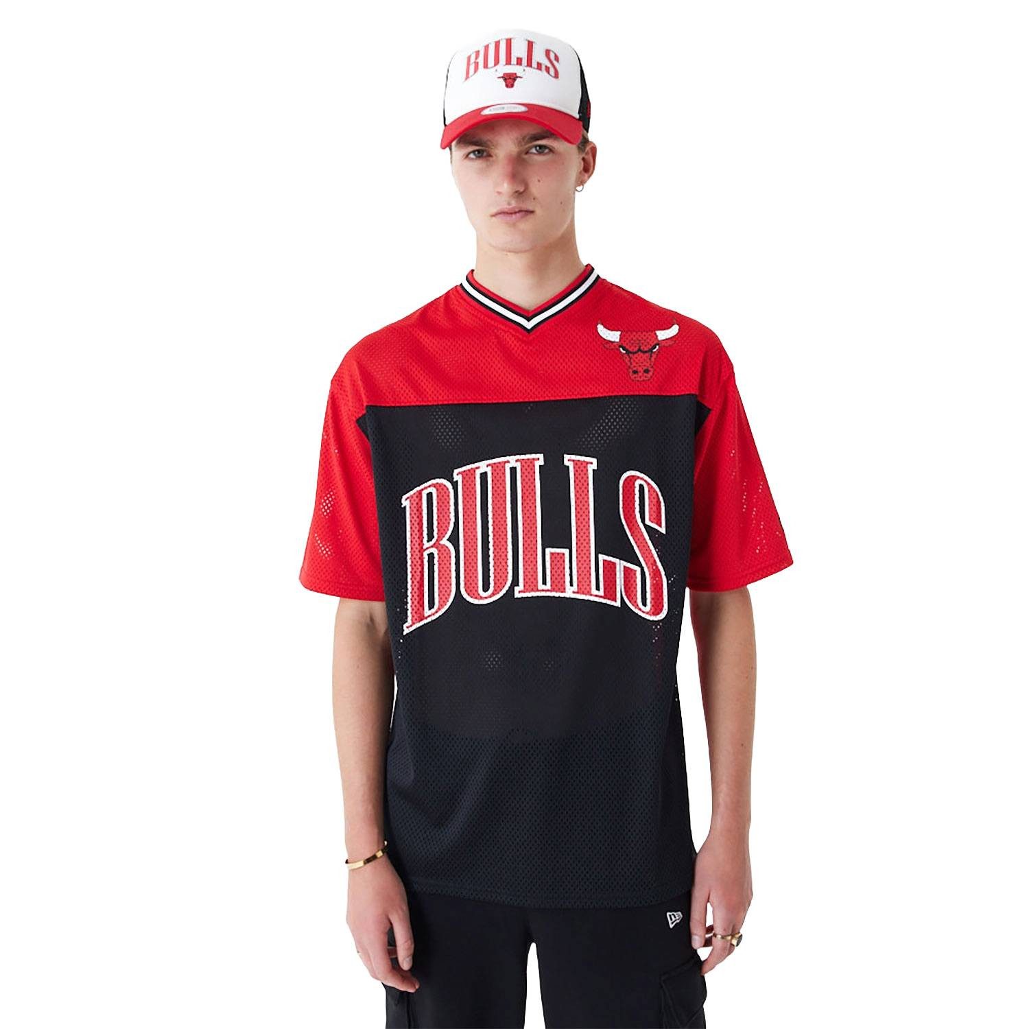 New Era T-Shirt Shirt New Era Chicago Bulls (1-tlg) "Chicago Bulls" Logo-Print auf der Vorderseite