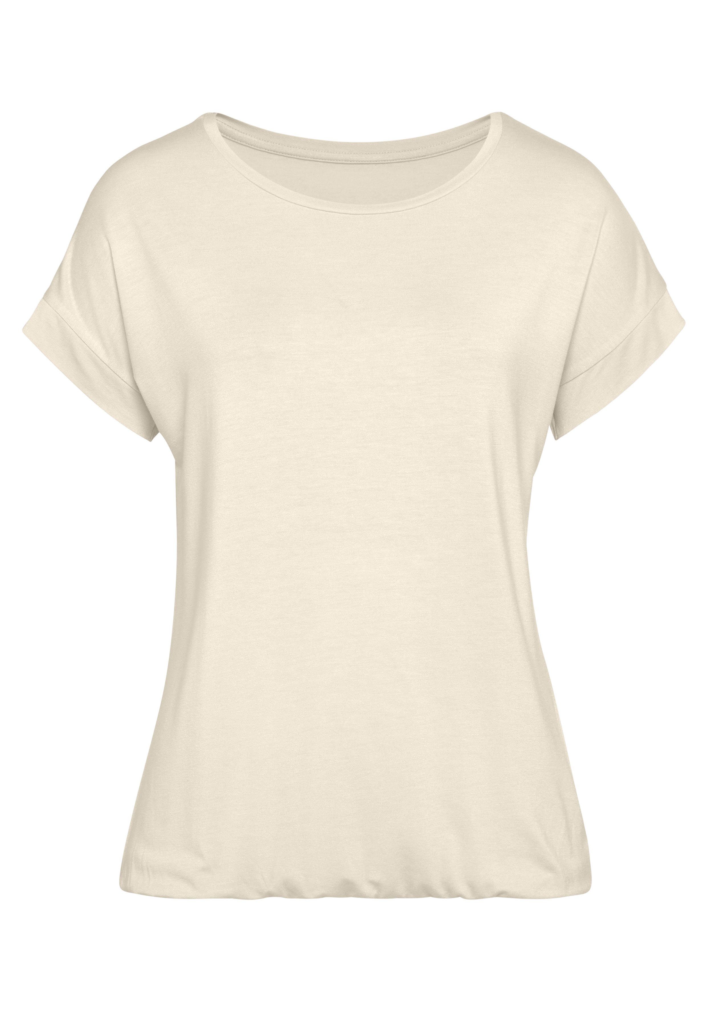 Vivance by Lascana Kurzarmshirt aus elastischem Viskose Jersey – Bild 2 von 5