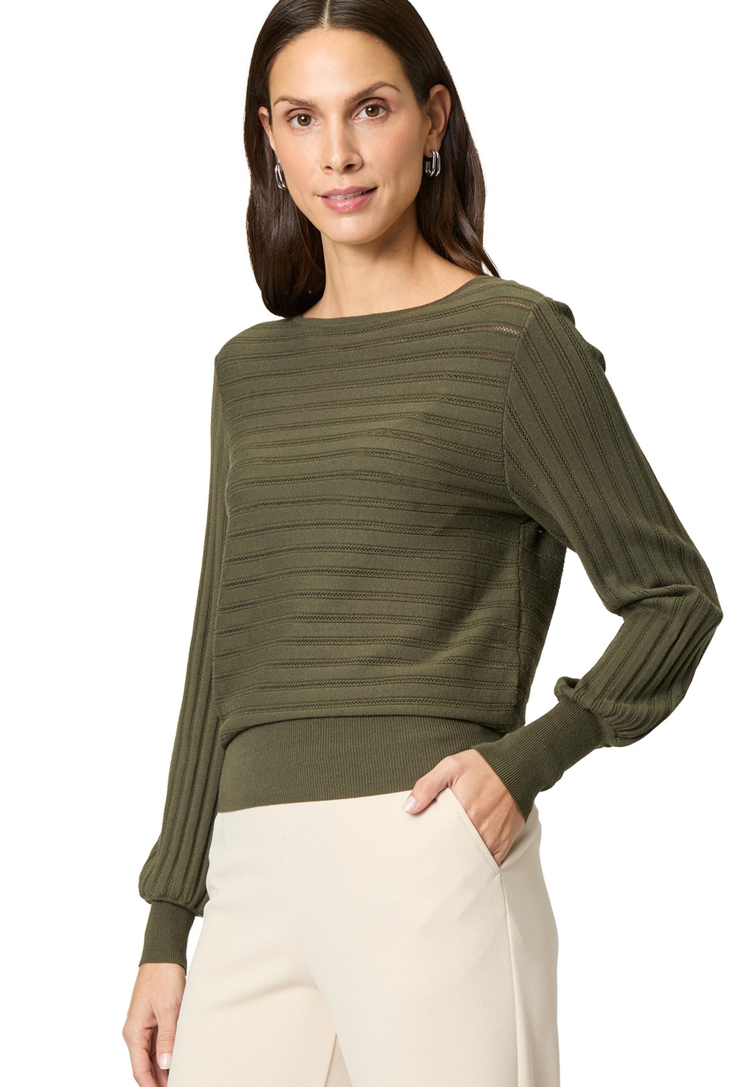 Strickpullover zero Pullover mit Strukturmuster