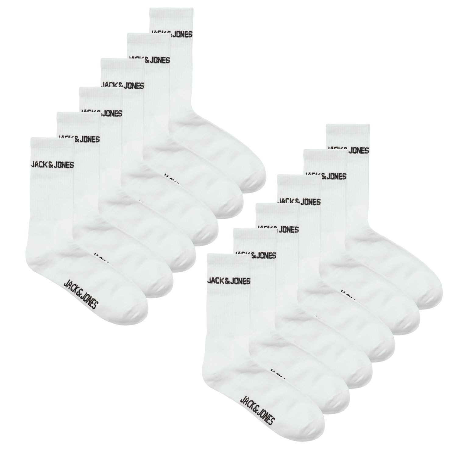 Jack & Jones Socken (12-Paar) weich und atmungsaktiv im 12 er Pack