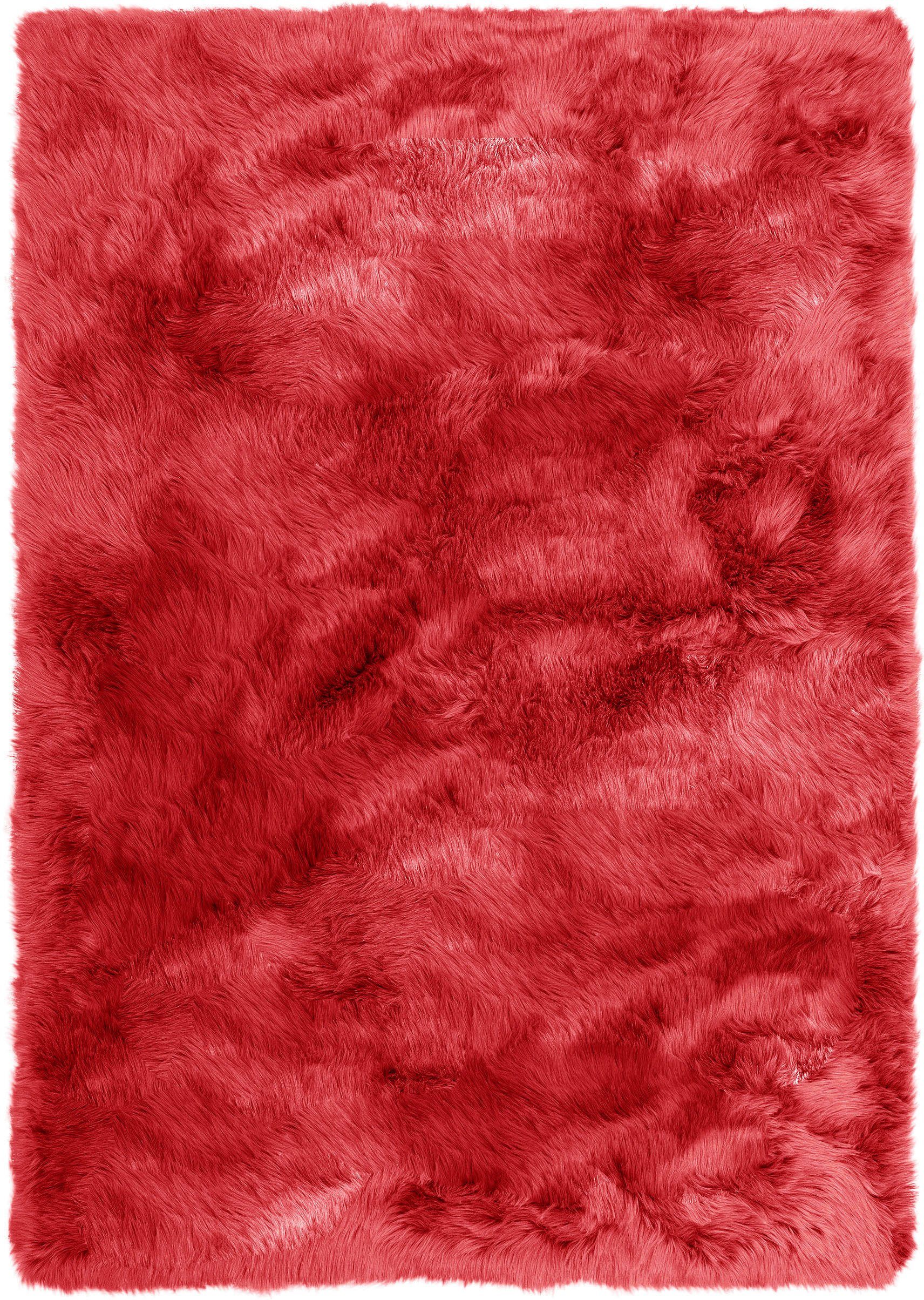 my home Hochflor-Teppich Valeria Fellteppich kuschelig, günstig online kaufen