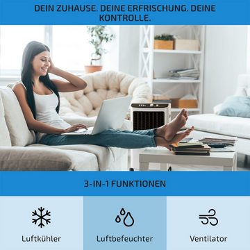 ONECONCEPT Ventilatorkombigerät MCH-2 V2 3-in-1 Luftkühler, mit Wasserkühlung & Eis mobil Klimagerät ohne Abluftschlauch