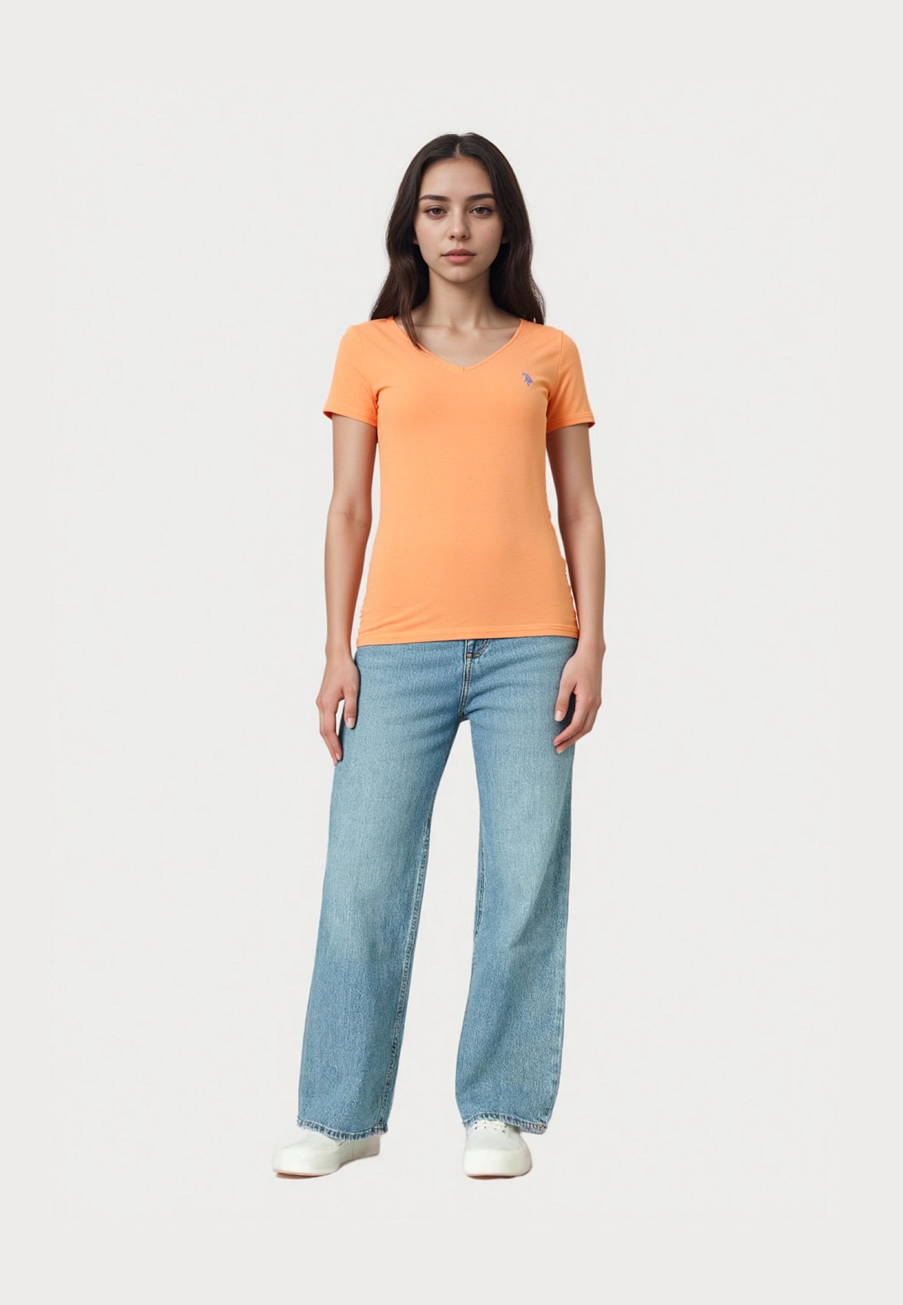 U.S. Polo Assn. T-Shirt T-Shirt Kurzarmshirt V-Neck (1-tlg., 1)