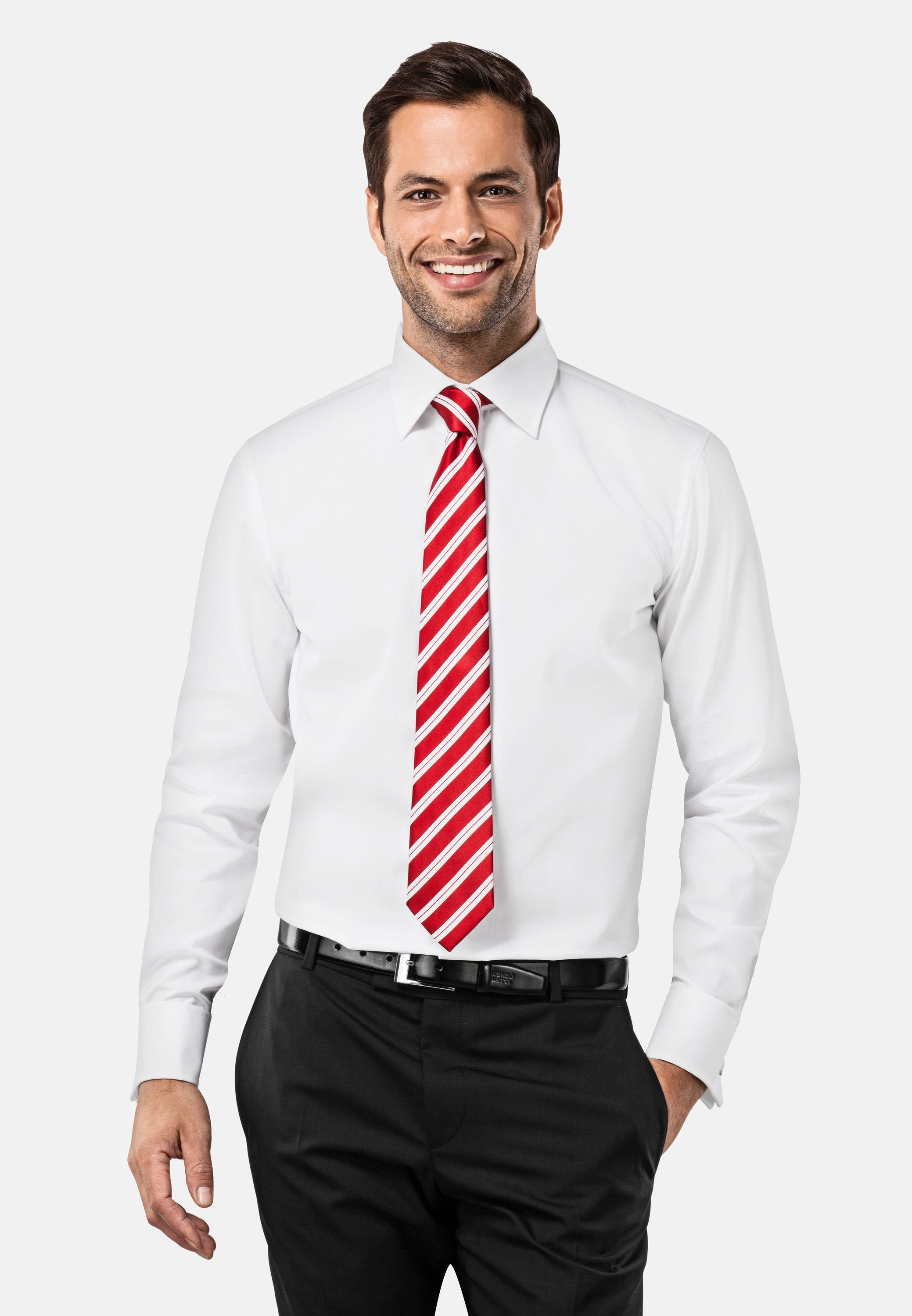 Vincenzo Boretti Businesshemd gerader Schnitt bügelfrei Umschlagmanschette günstig online kaufen