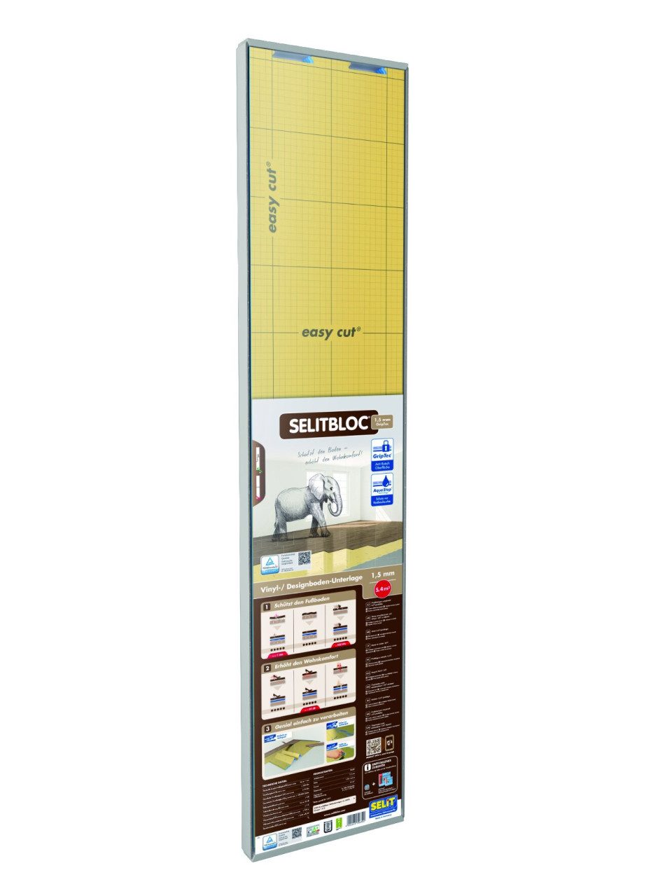 Selit Trittschalldämmplatte Selitbloc GripTec Vinyl- Designboden-Unterlage