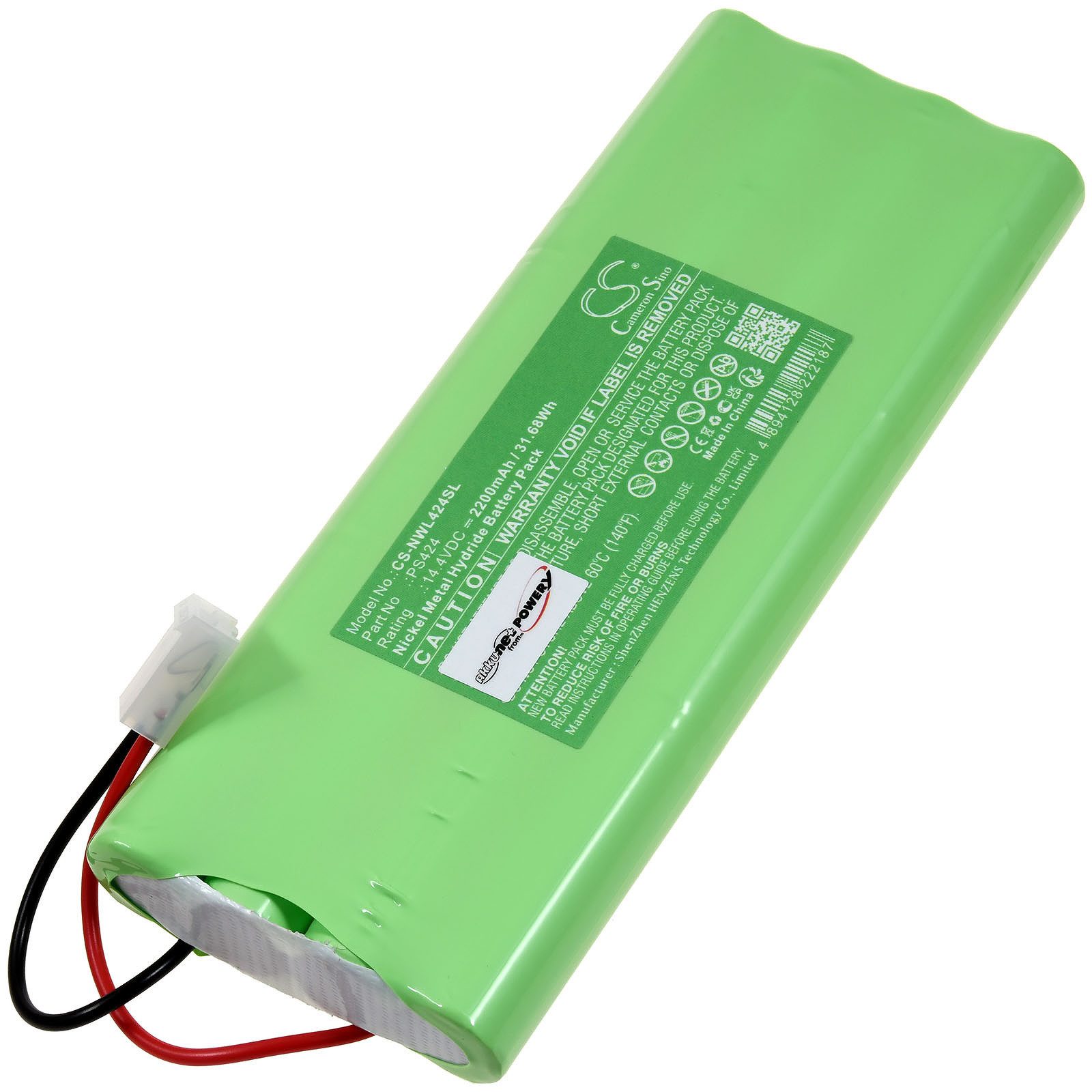 Powery Akku für Nice Typ PS424 Akku 2200 mAh (14.4 V)