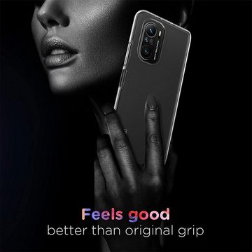 CoolGadget Handyhülle Transparent Ultra Slim Case für Xiaomi Poco F3 / Mi 11i 6,67 Zoll, Silikon Hülle Dünne Schutzhülle für Poco F3, Xiaomi Mi 11i Hülle